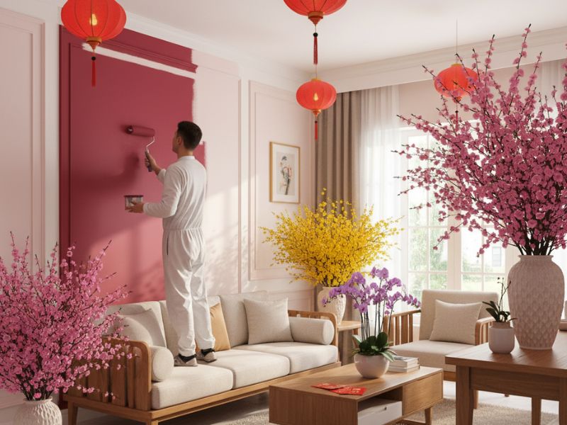 sơn nhà đón tết